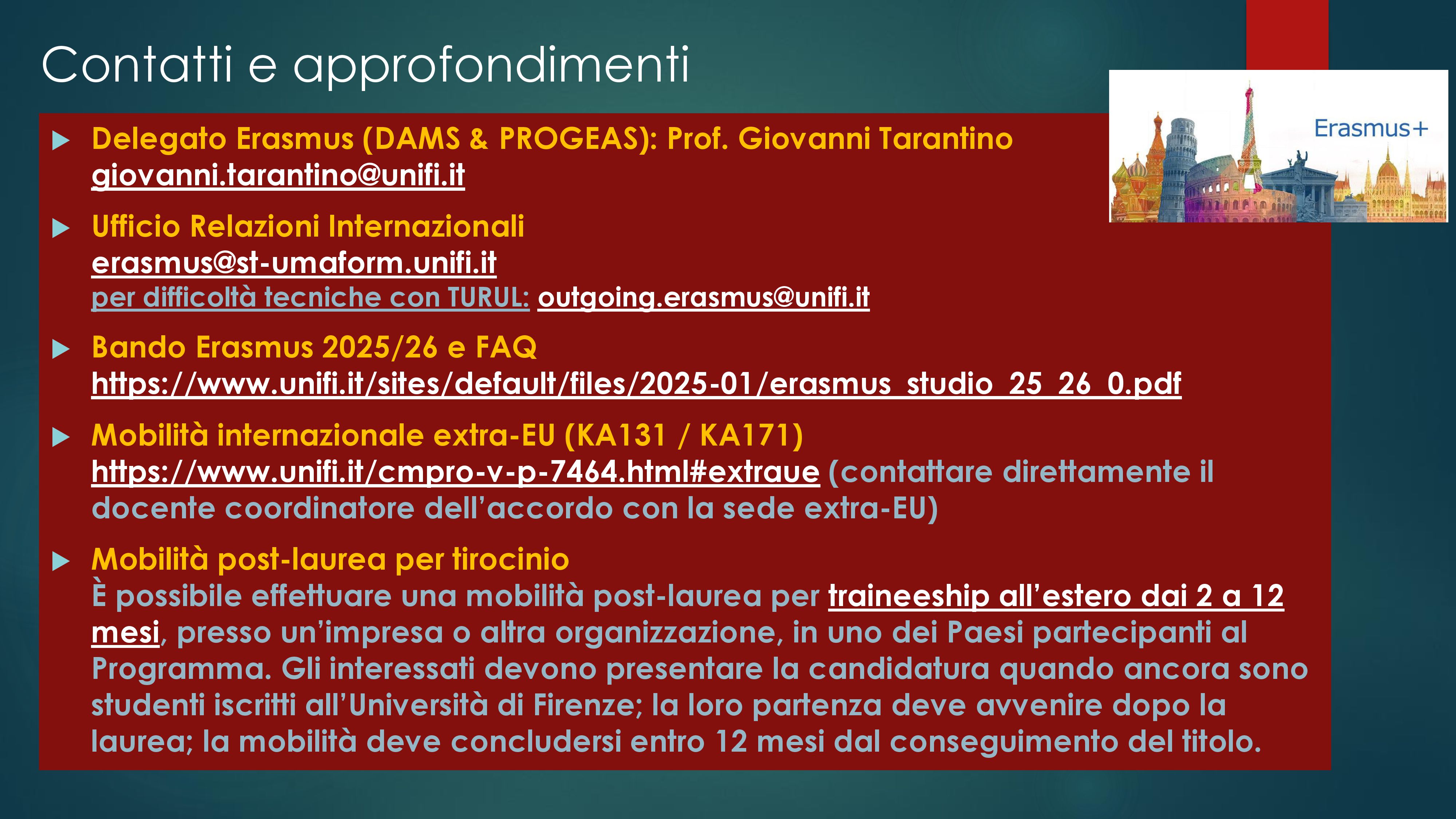 Erasmus+ Bando 2025-2006_slides DAMS & PROGEAS_2